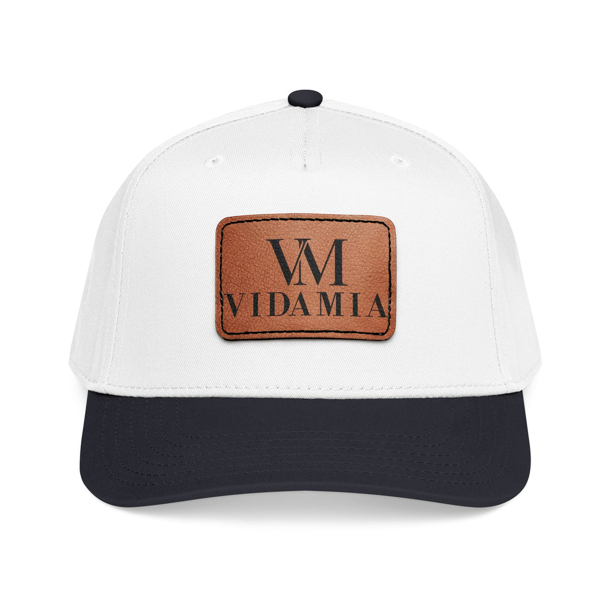Vida Mia Classic Hat Black / White / Light Brown Patch
